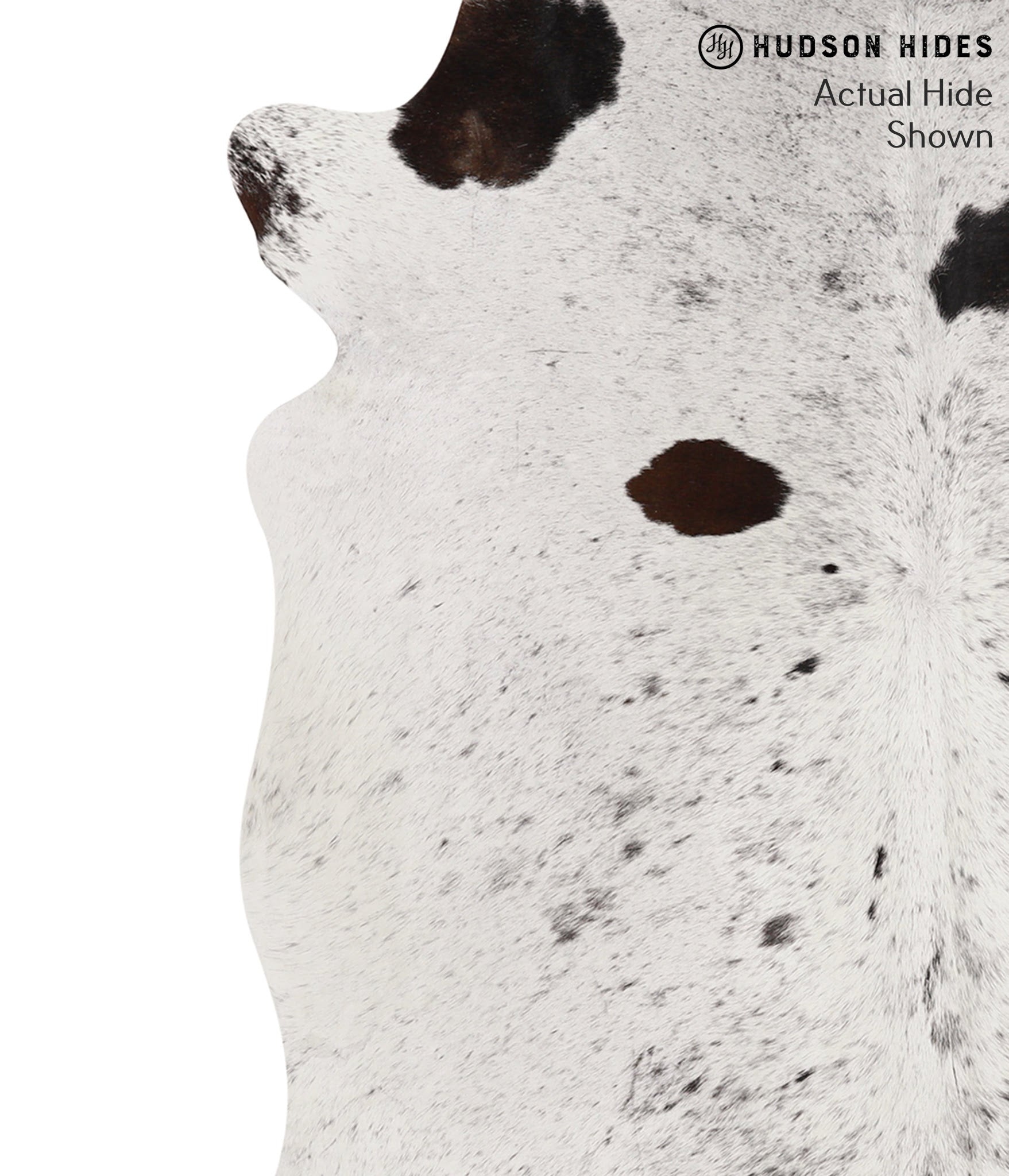 Salt and Pepper Black Cowhide Rug #66294