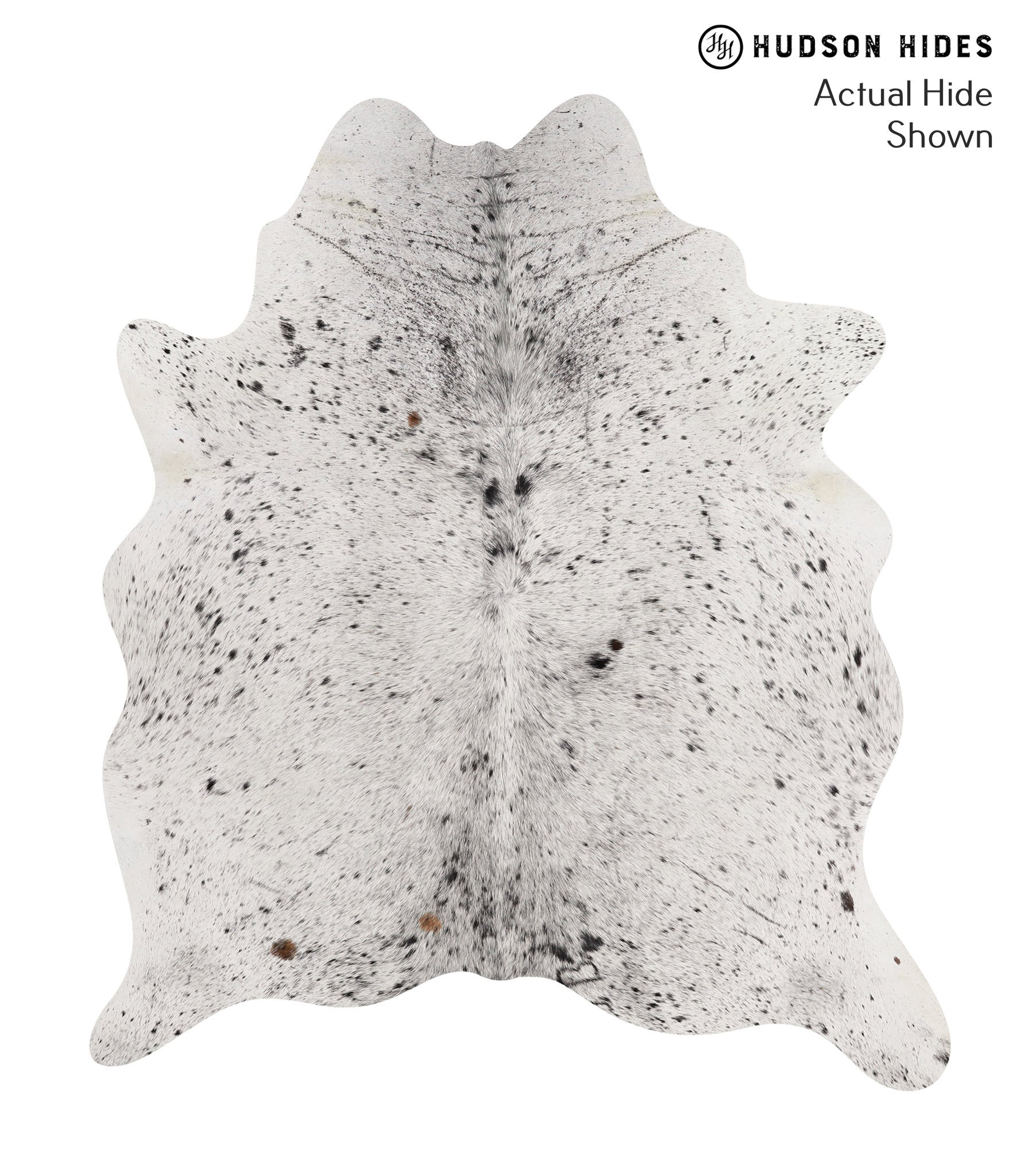 Salt and Pepper Black Cowhide Rug #66311