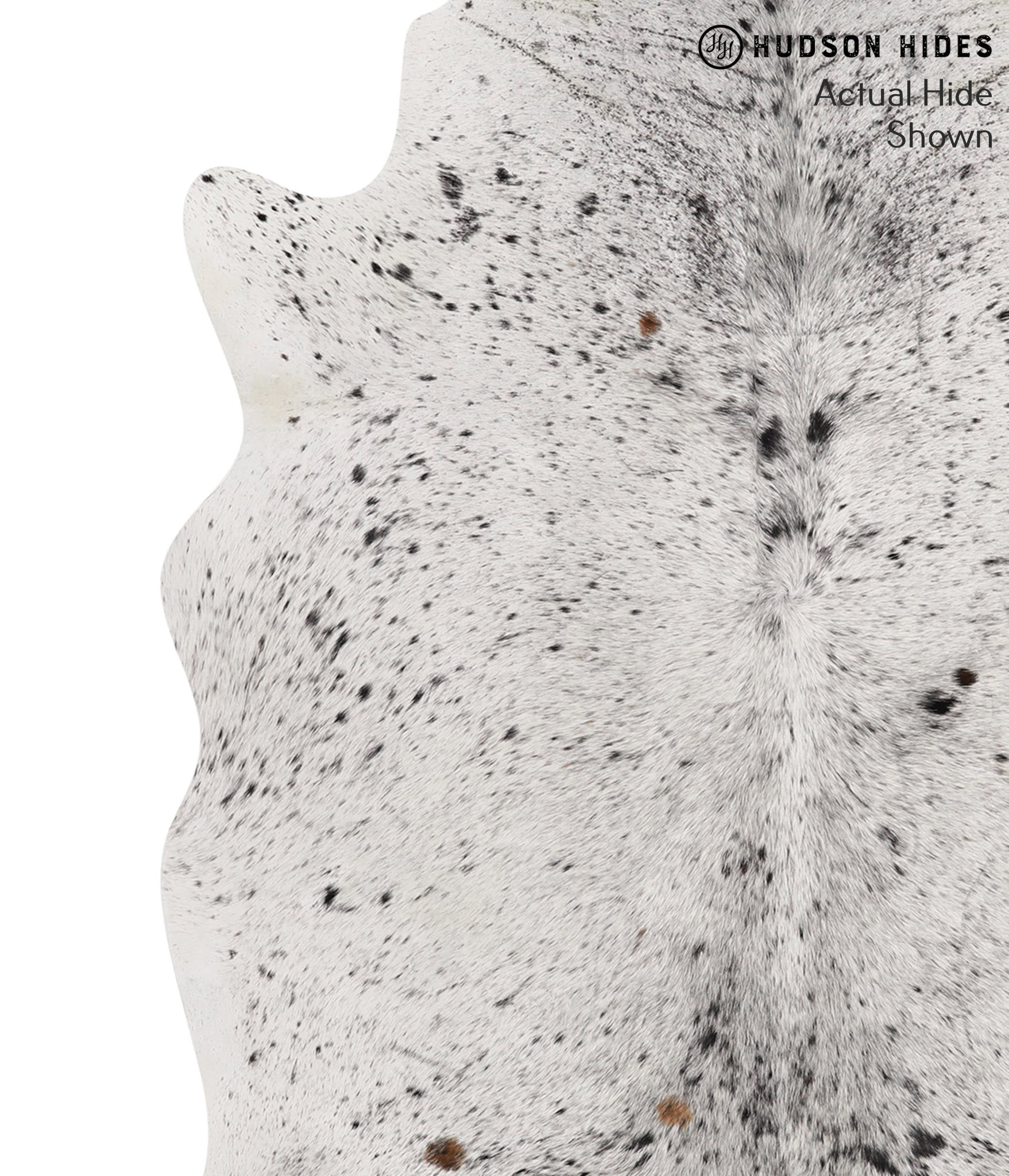 Salt and Pepper Black Cowhide Rug #66311