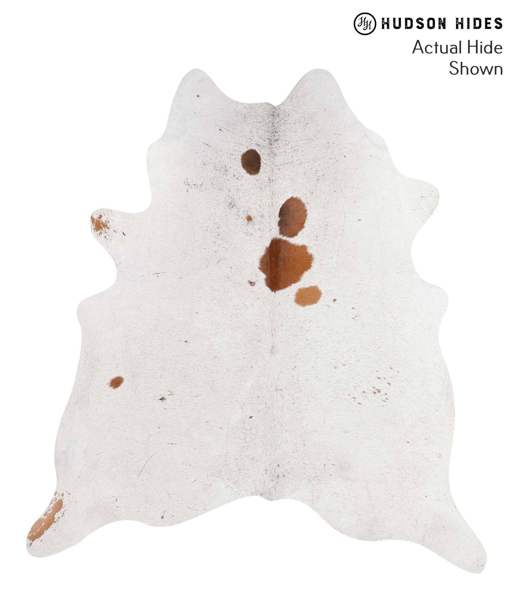 Salt and Pepper Brown Cowhide Rug #66329