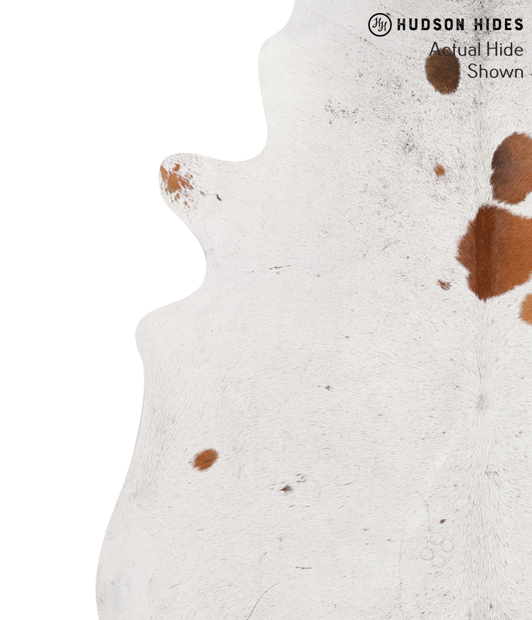 Salt and Pepper Brown Cowhide Rug #66329