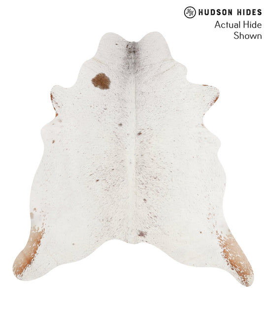 Salt and Pepper Brown X-Large Brazilian Cowhide Rug 6'10"H x 6'6"W #66331 by Hudson Hides