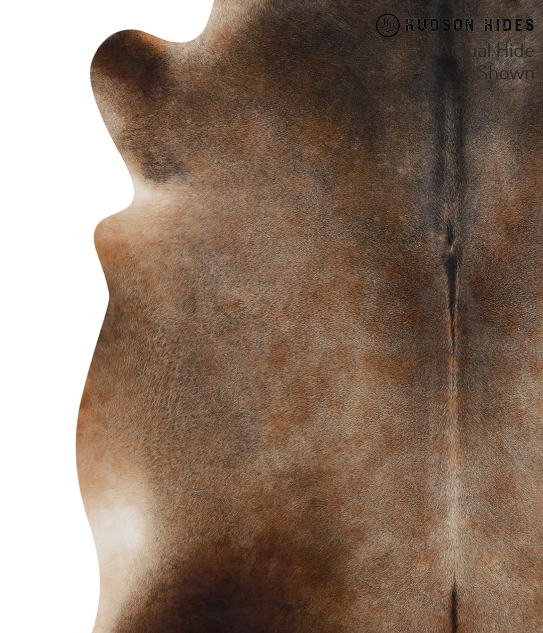 Grey with Beige X-Large Brazilian Cowhide Rug 7'0"H x 6'4"W #66350 by 