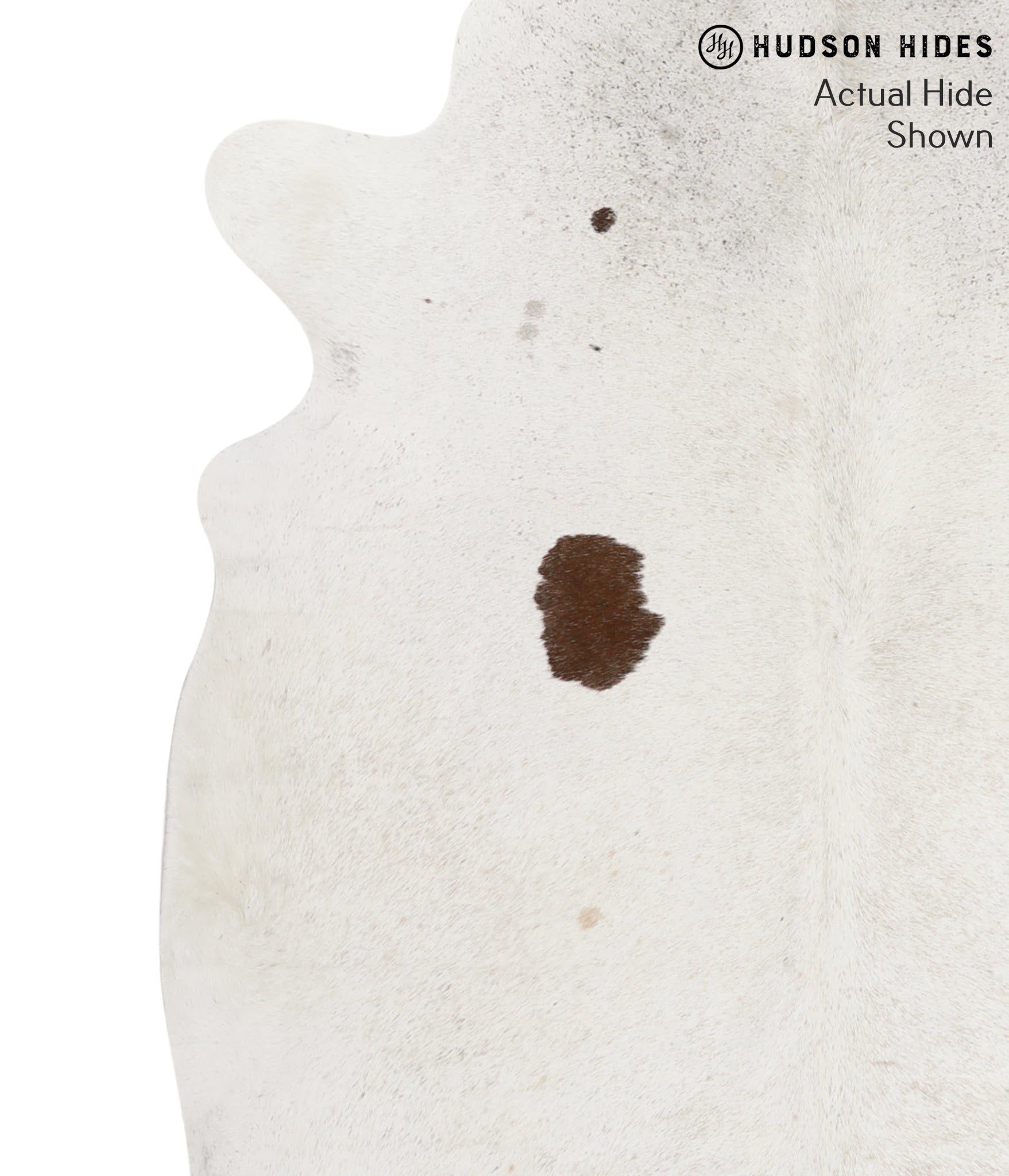 Salt and Pepper Brown Cowhide Rug #66358