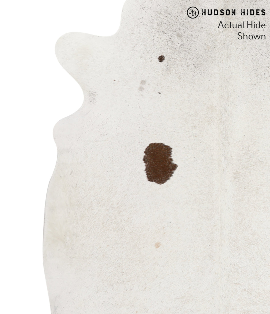 Salt and Pepper Brown X-Large Brazilian Cowhide Rug 7'2"H x 6'3"W #663