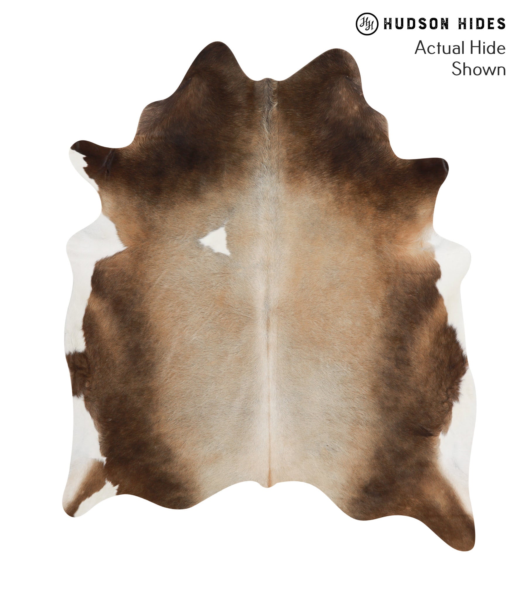 Grey with Beige Cowhide Rug #66373