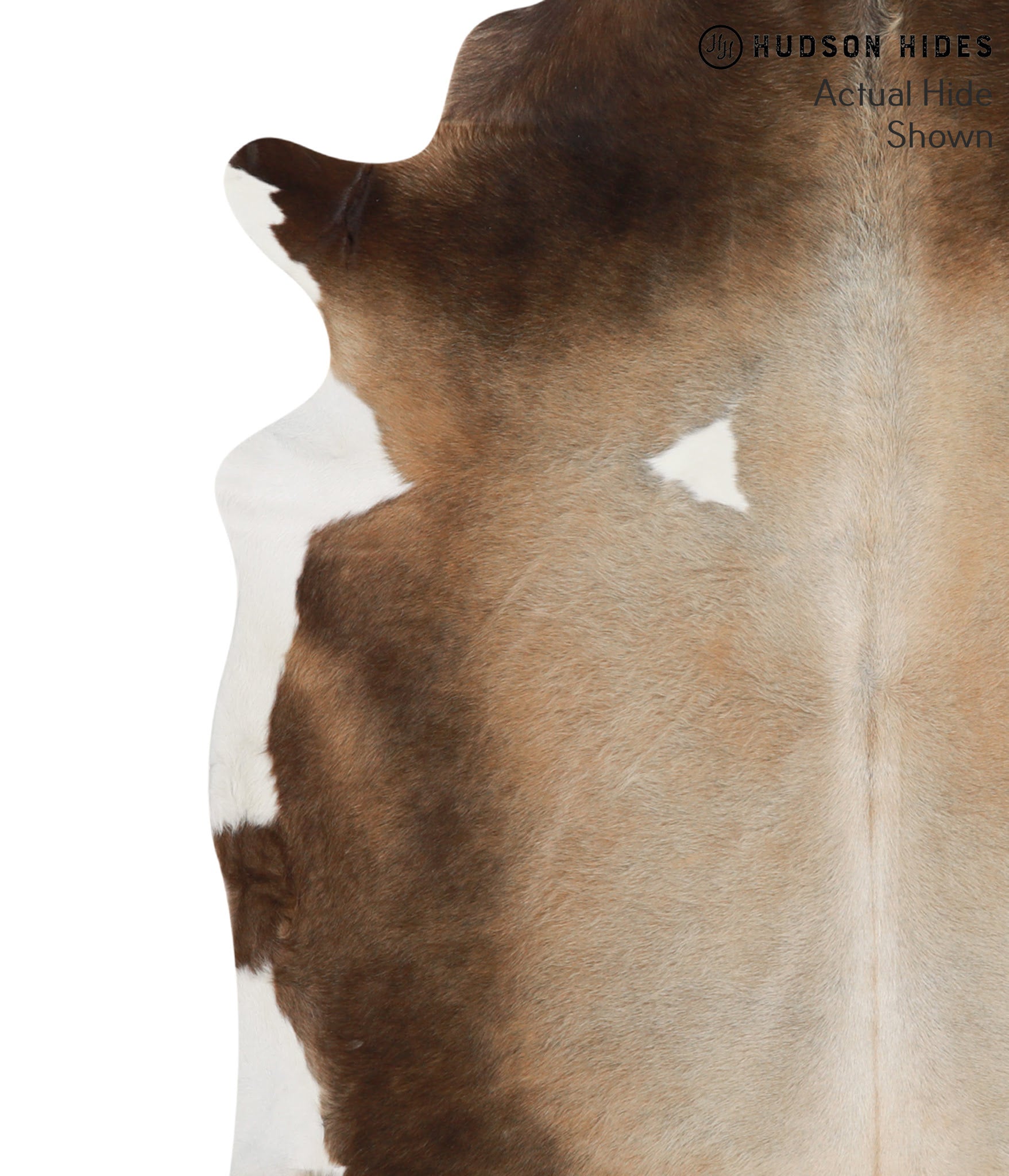 Grey with Beige Cowhide Rug #66373