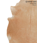 Beige X-Large Brazilian Cowhide Rug 6'11"H x 6'7"W #66388 by Hudson Hides