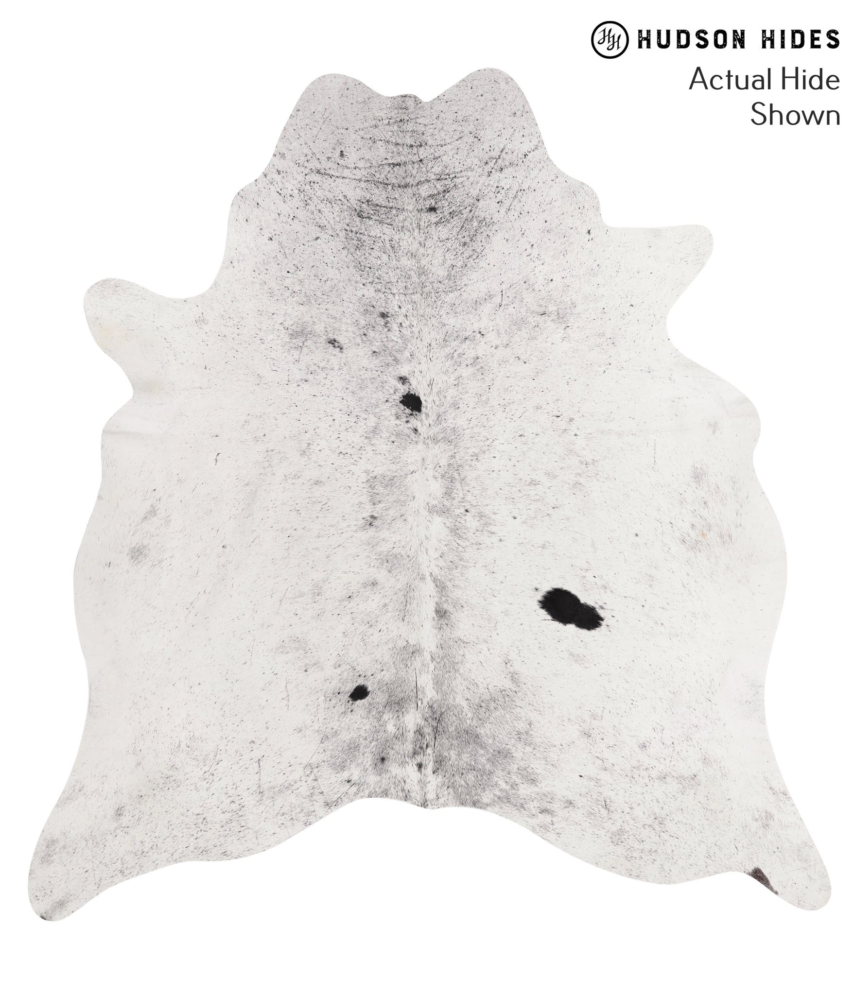 Salt and Pepper Black Cowhide Rug #66439