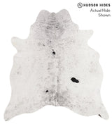 Salt and Pepper Black X-Large Brazilian Cowhide Rug 7'0"H x 6'7"W #66439 by Hudson Hides