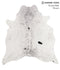 Salt and Pepper Black X-Large Brazilian Cowhide Rug 7'0