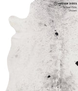 Salt and Pepper Black X-Large Brazilian Cowhide Rug 7'0"H x 6'7"W #66439 by Hudson Hides
