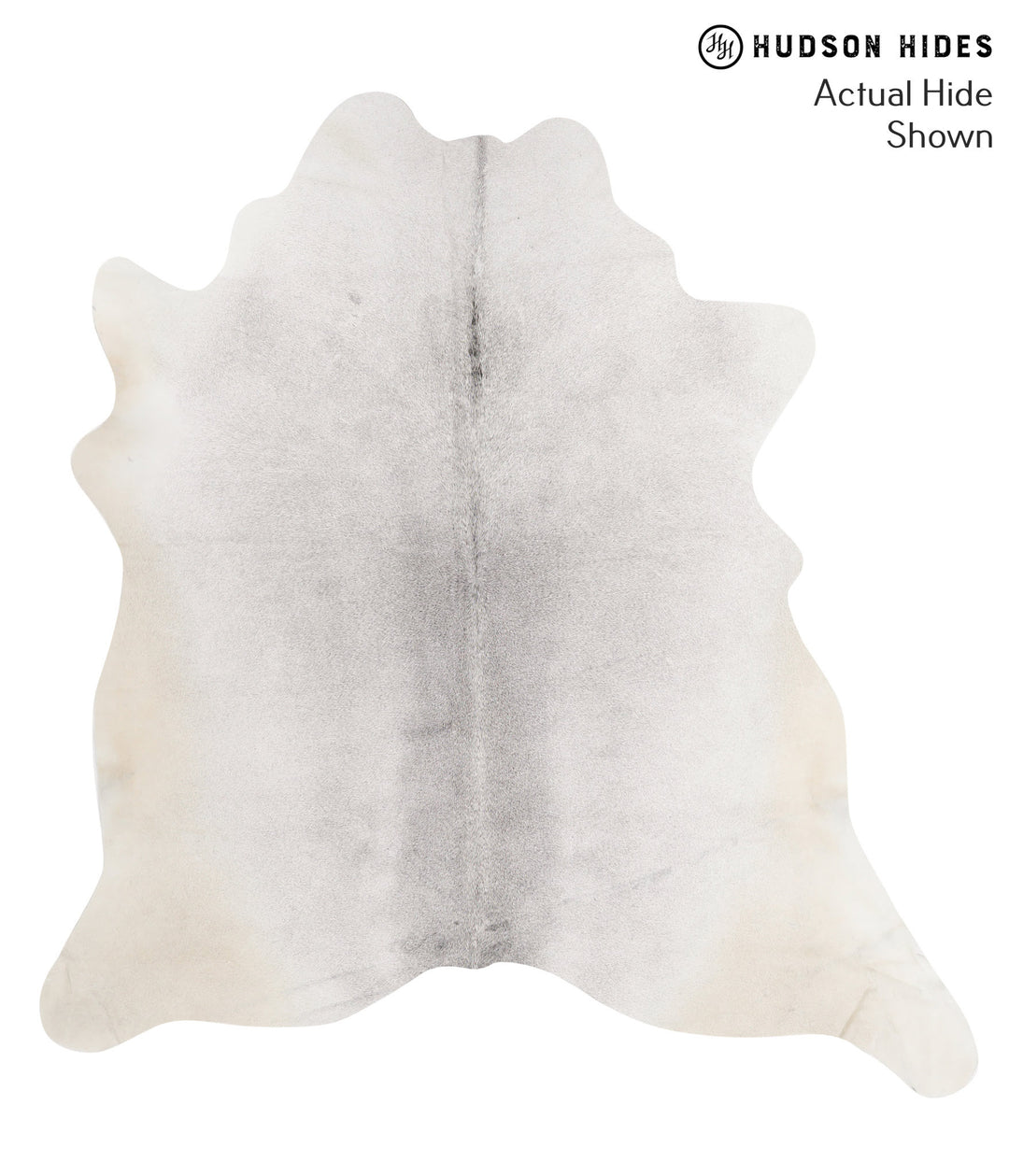 Light Grey X-Large Brazilian Cowhide Rug 6'8"H x 6'1"W #66442 by Hudso