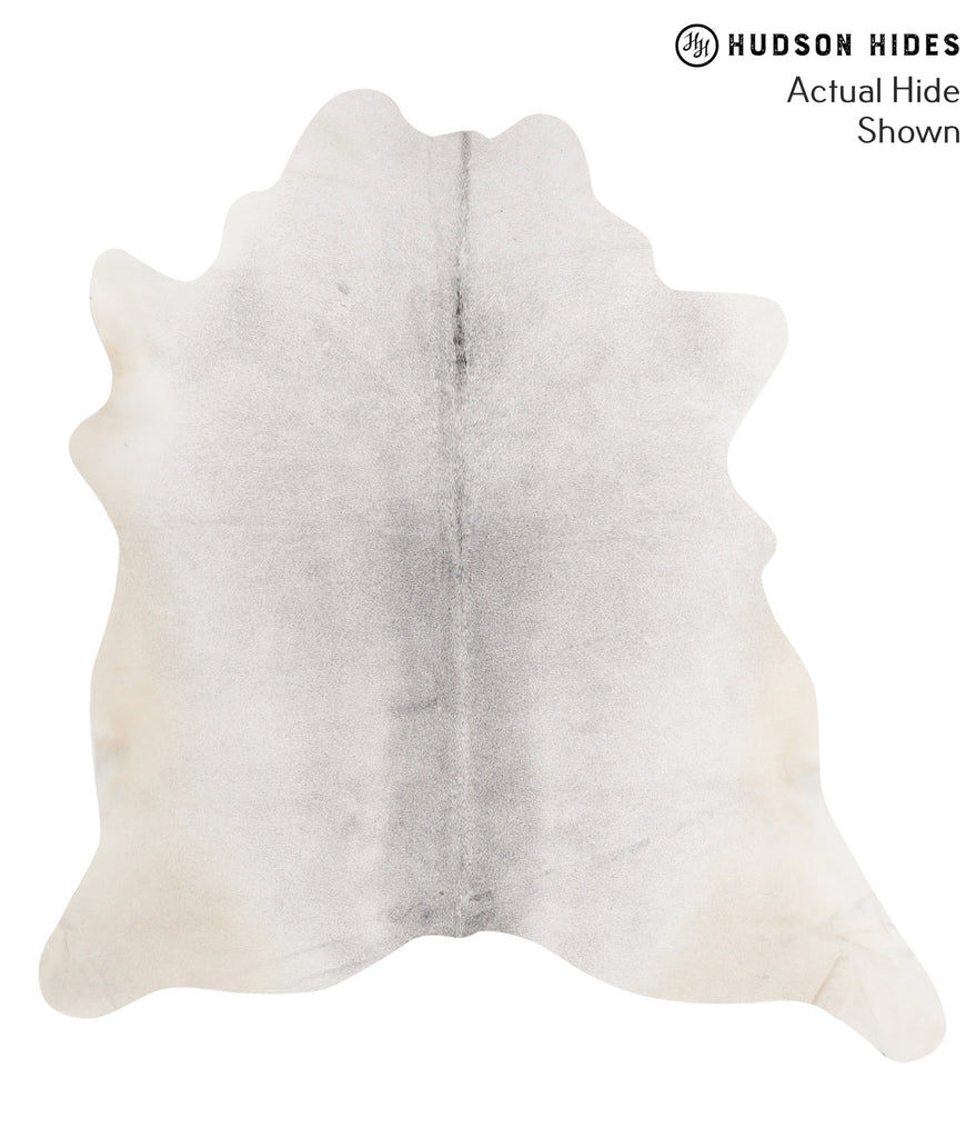 Light Grey X-Large Brazilian Cowhide Rug 6'8"H x 6'1"W #66442 by Hudson Hides