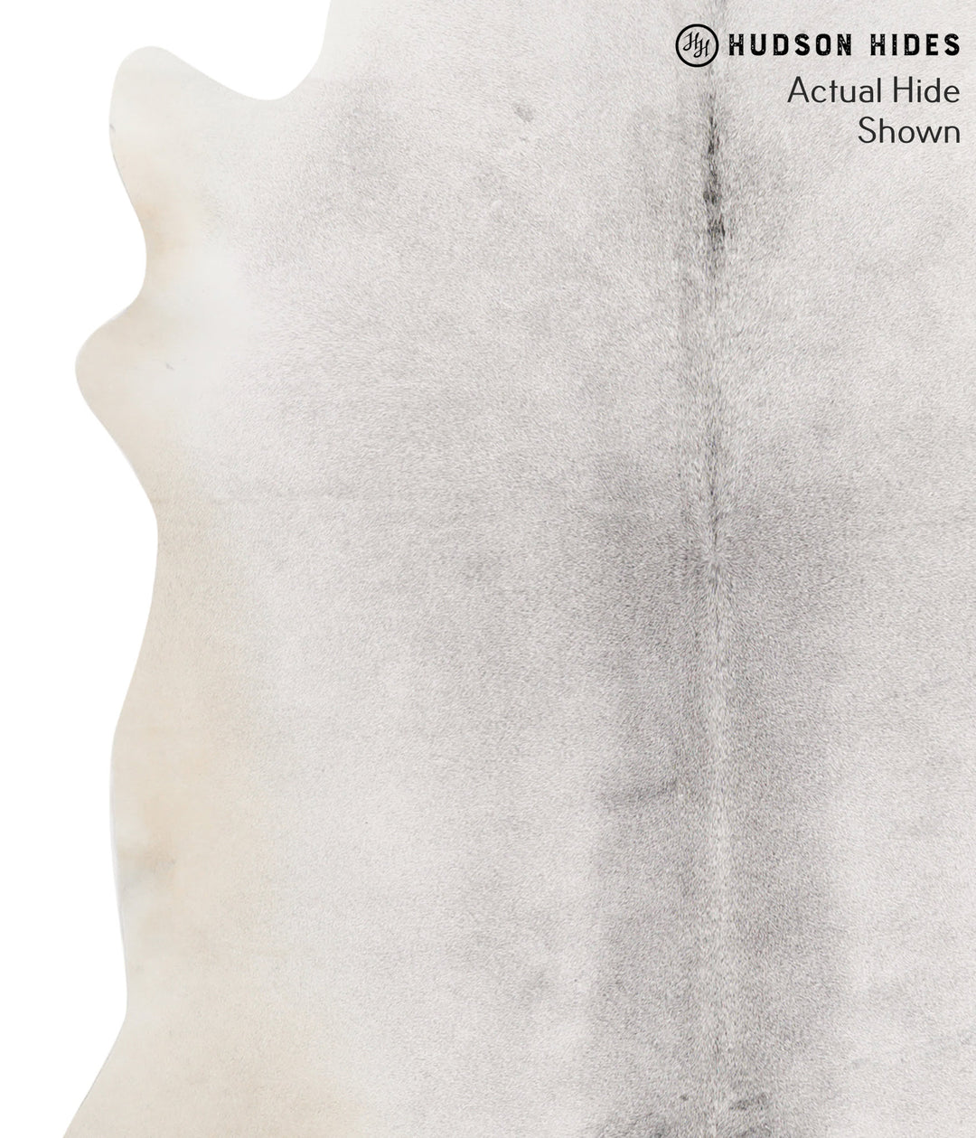 Light Grey X-Large Brazilian Cowhide Rug 6'8"H x 6'1"W #66442 by Hudso