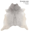Medium Grey X-Large Brazilian Cowhide Rug 6'8"H x 6'9"W #66472 by Hudson Hides