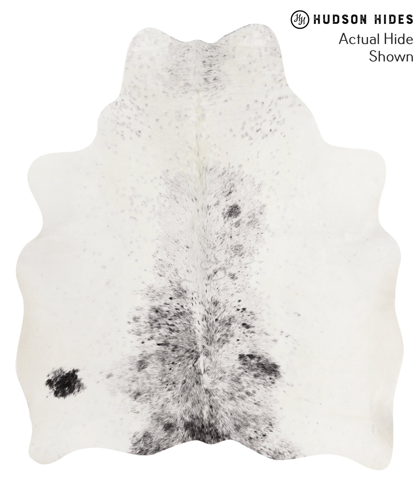 Salt and Pepper Black Cowhide Rug #66583