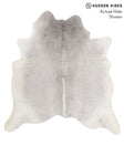 Medium Grey X-Large Brazilian Cowhide Rug 7'0"H x 6'5"W #66653 by Hudson Hides