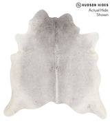 Medium Grey X-Large Brazilian Cowhide Rug 7'0"H x 6'5"W #66653 by Hudson Hides