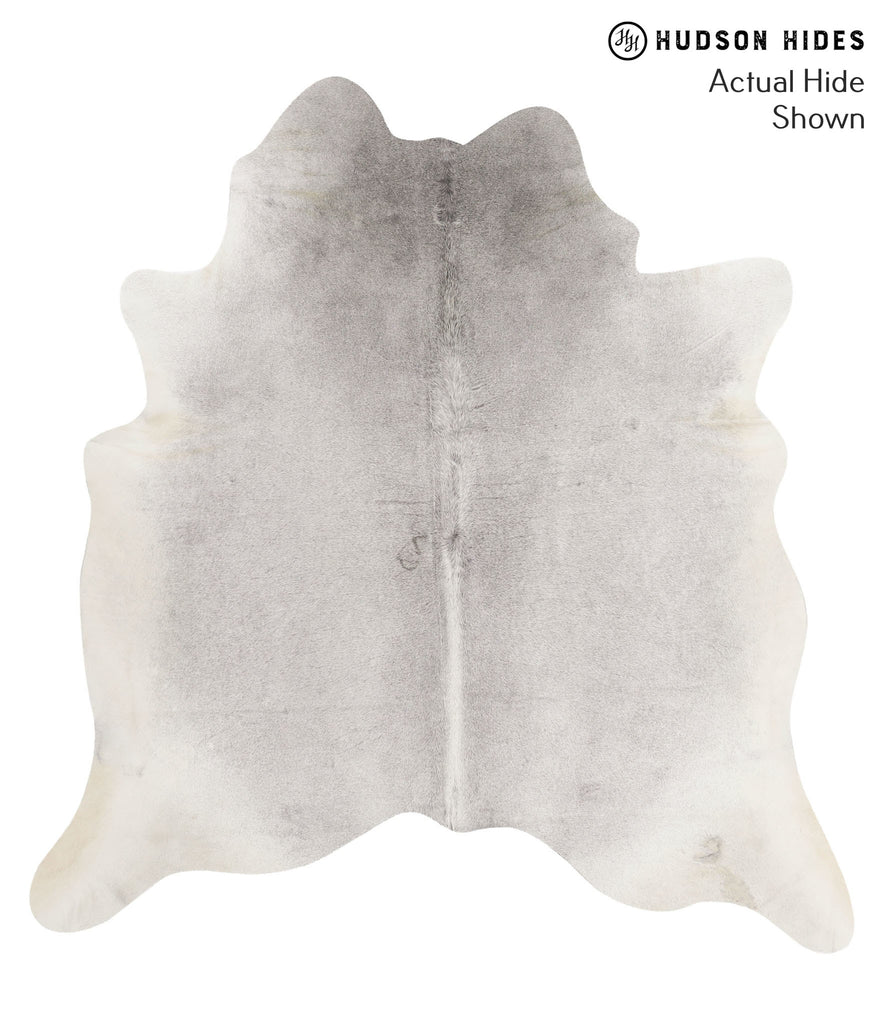 Medium Grey X-Large Brazilian Cowhide Rug 7'0"H x 6'5"W #66653 by Hudson Hides