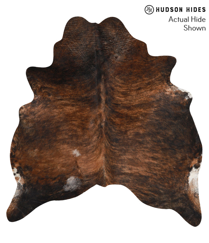 Dark Brindle X-Large Brazilian Cowhide Rug 6'8"H x 6'2"W #66667 by Hudson Hides