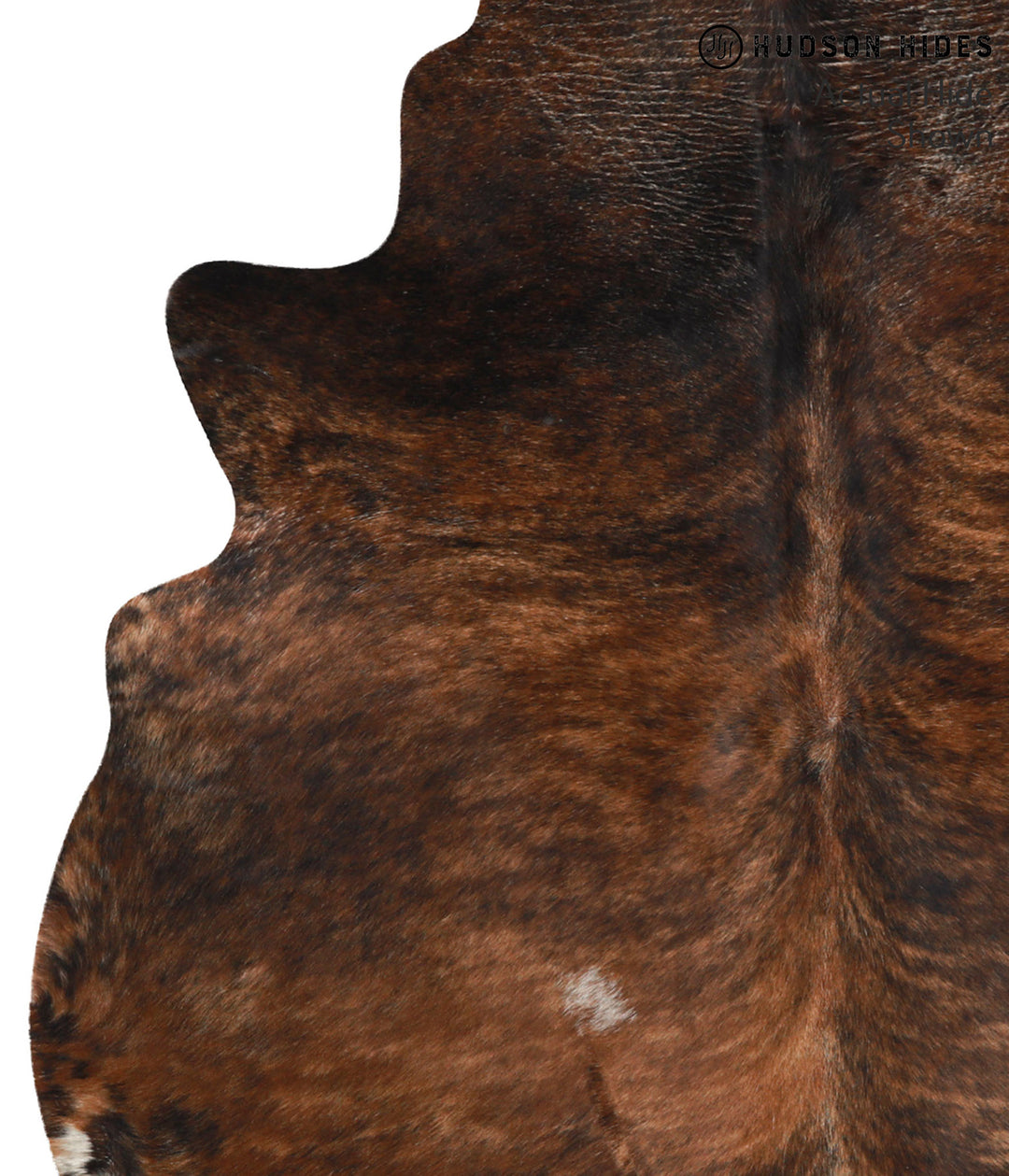 Dark Brindle X-Large Brazilian Cowhide Rug 6'8"H x 6'2"W #66667 by Hud