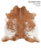 Brown and White X-Large Brazilian Cowhide Rug 6'8
