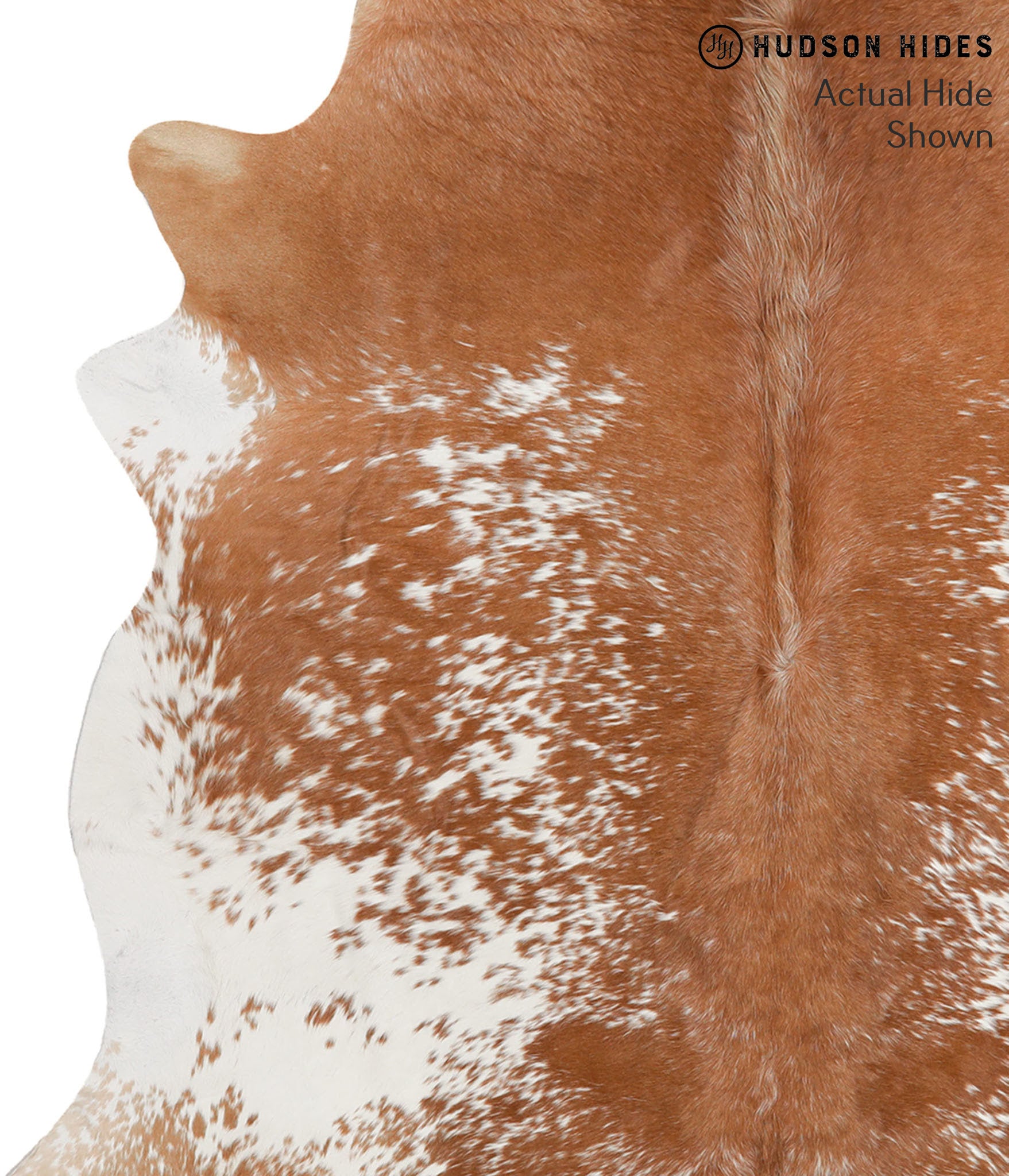 Brown and White Cowhide Rug #66768