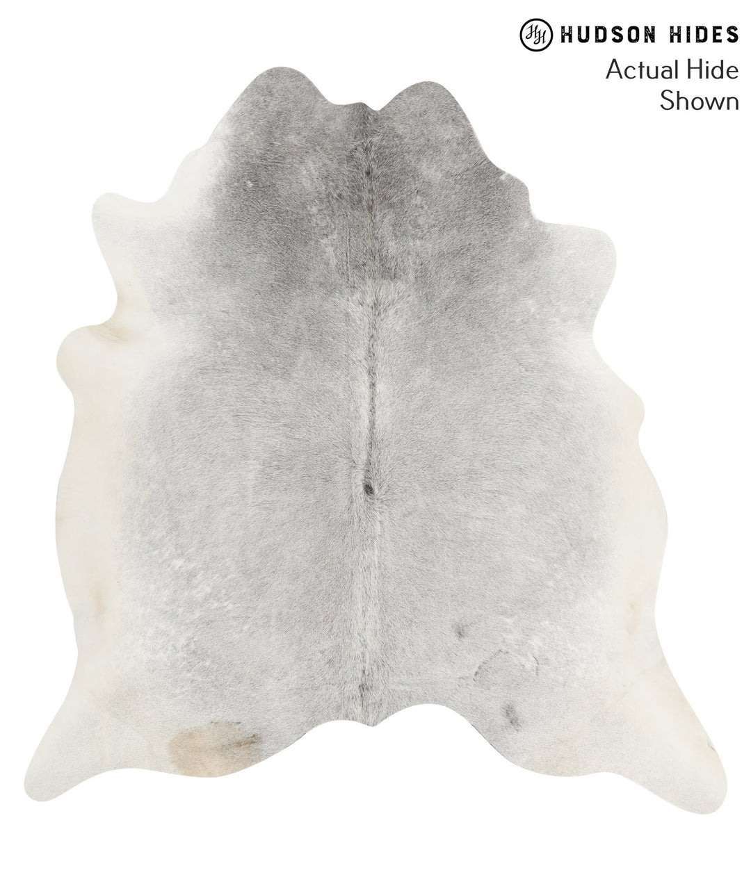 Medium Grey X-Large Brazilian Cowhide Rug 6'8"H x 6'3"W #67006 by Huds