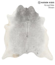 Medium Grey X-Large Brazilian Cowhide Rug 6'8"H x 6'3"W #67006 by Hudson Hides