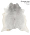 Medium Grey X-Large Brazilian Cowhide Rug 6'8