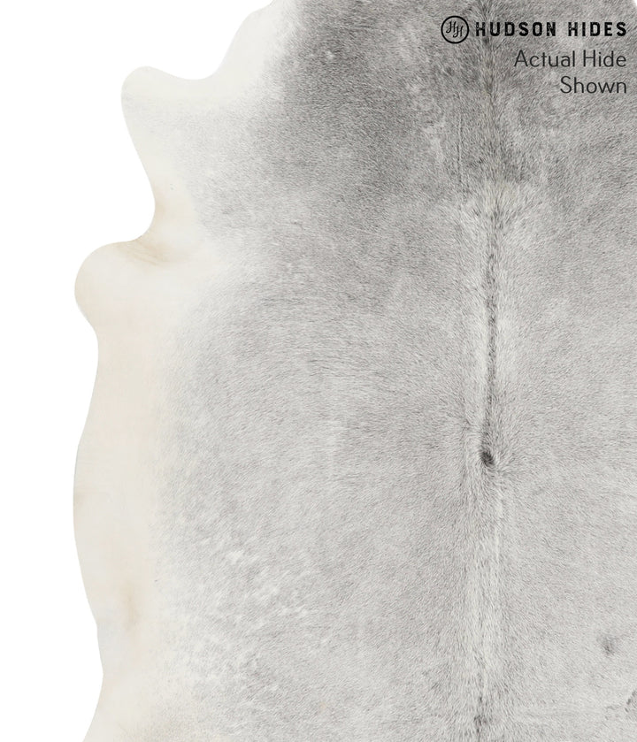 Medium Grey X-Large Brazilian Cowhide Rug 6'8"H x 6'3"W #67006 by Hudson Hides