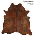 Dark Brindle X-Large Brazilian Cowhide Rug 7'0"H x 6'8"W #67140 by Hudson Hides