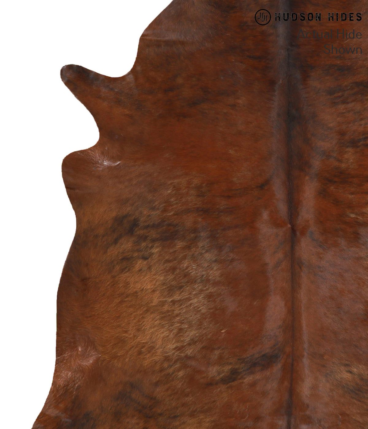 Dark Brindle X-Large Brazilian Cowhide Rug 7'0"H x 6'8"W #67140 by Hudson Hides
