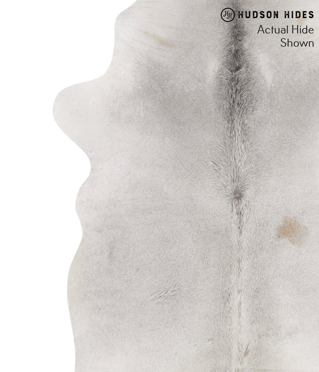 Medium Grey X-Large Brazilian Cowhide Rug 7'4"H x 5'10"W #67243 by Hud