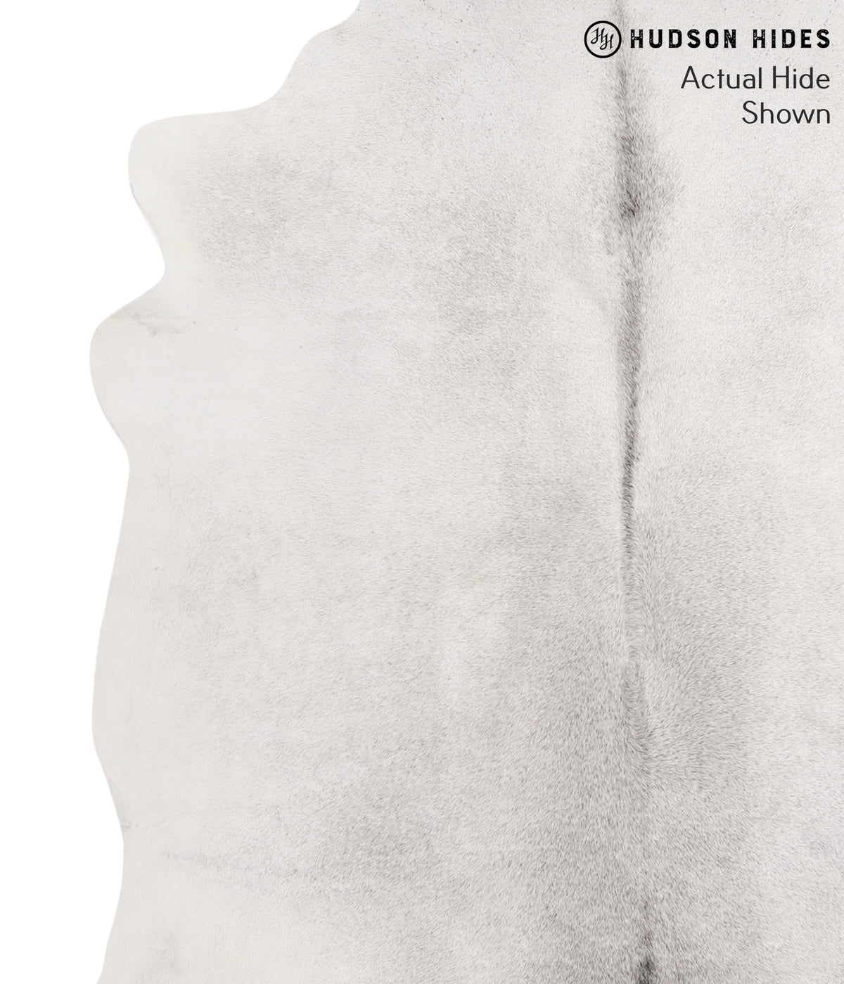 Medium Grey Large Brazilian Cowhide Rug 6'5"H x 6'1"W #67245 by Hudson Hides