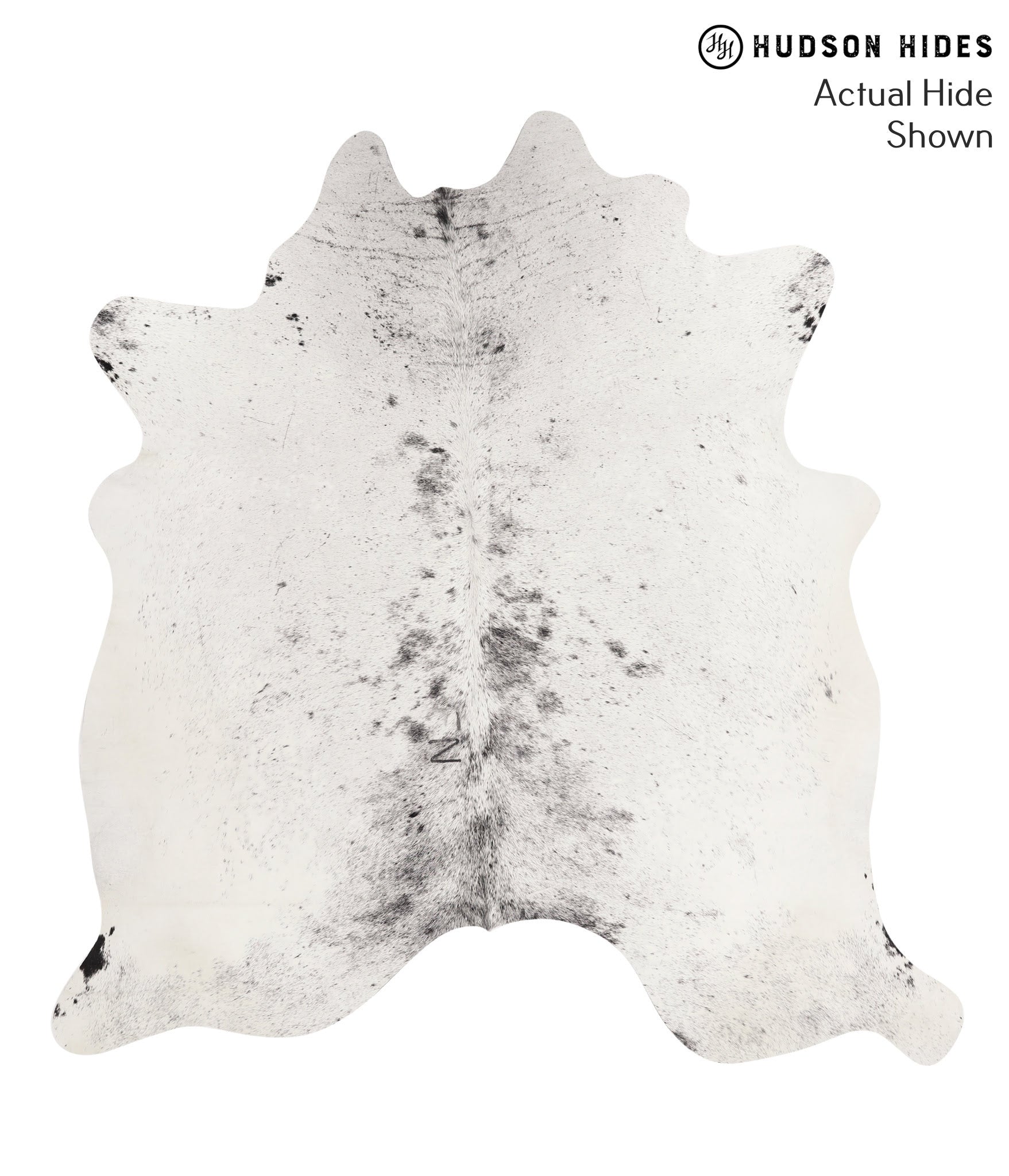 Salt and Pepper Black Cowhide Rug #67377