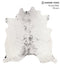 Salt and Pepper Black X-Large Brazilian Cowhide Rug 6'11