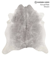 Medium Grey X-Large Brazilian Cowhide Rug 7'3"H x 6'7"W #67397 by Hudson Hides