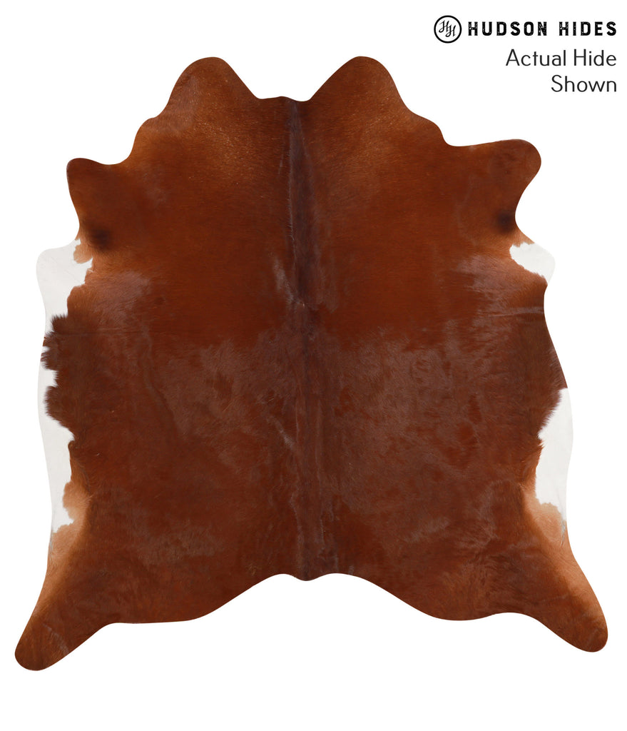 Solid Brown X-Large Brazilian Cowhide Rug 7'0"H x 6'9"W #67411 by Hudson Hides