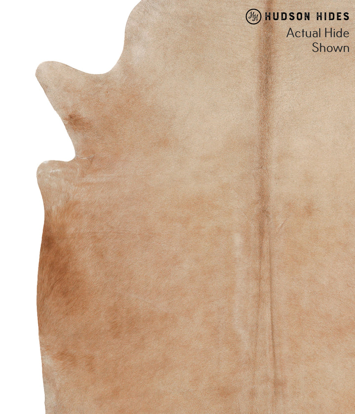 Beige X-Large Brazilian Cowhide Rug 7'3"H x 6'0"W #67414 by Hudson Hides