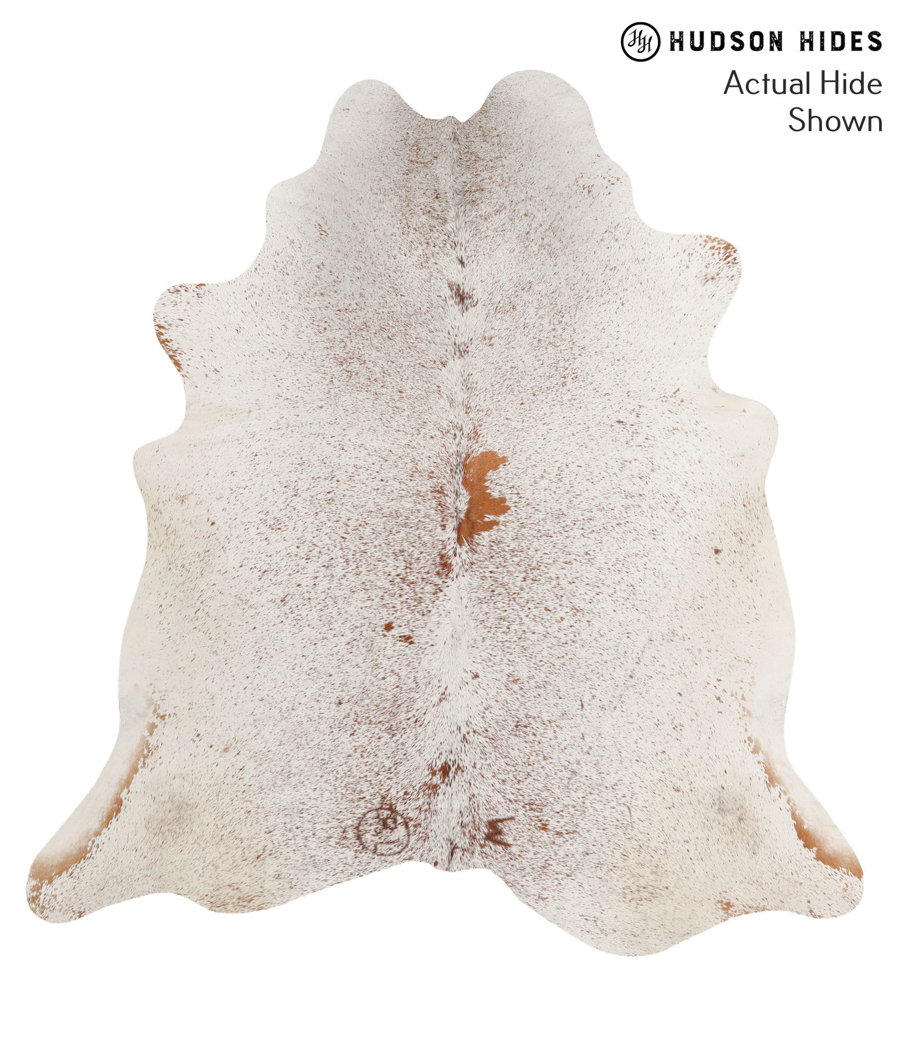 Salt and Pepper Brown Cowhide Rug #67711