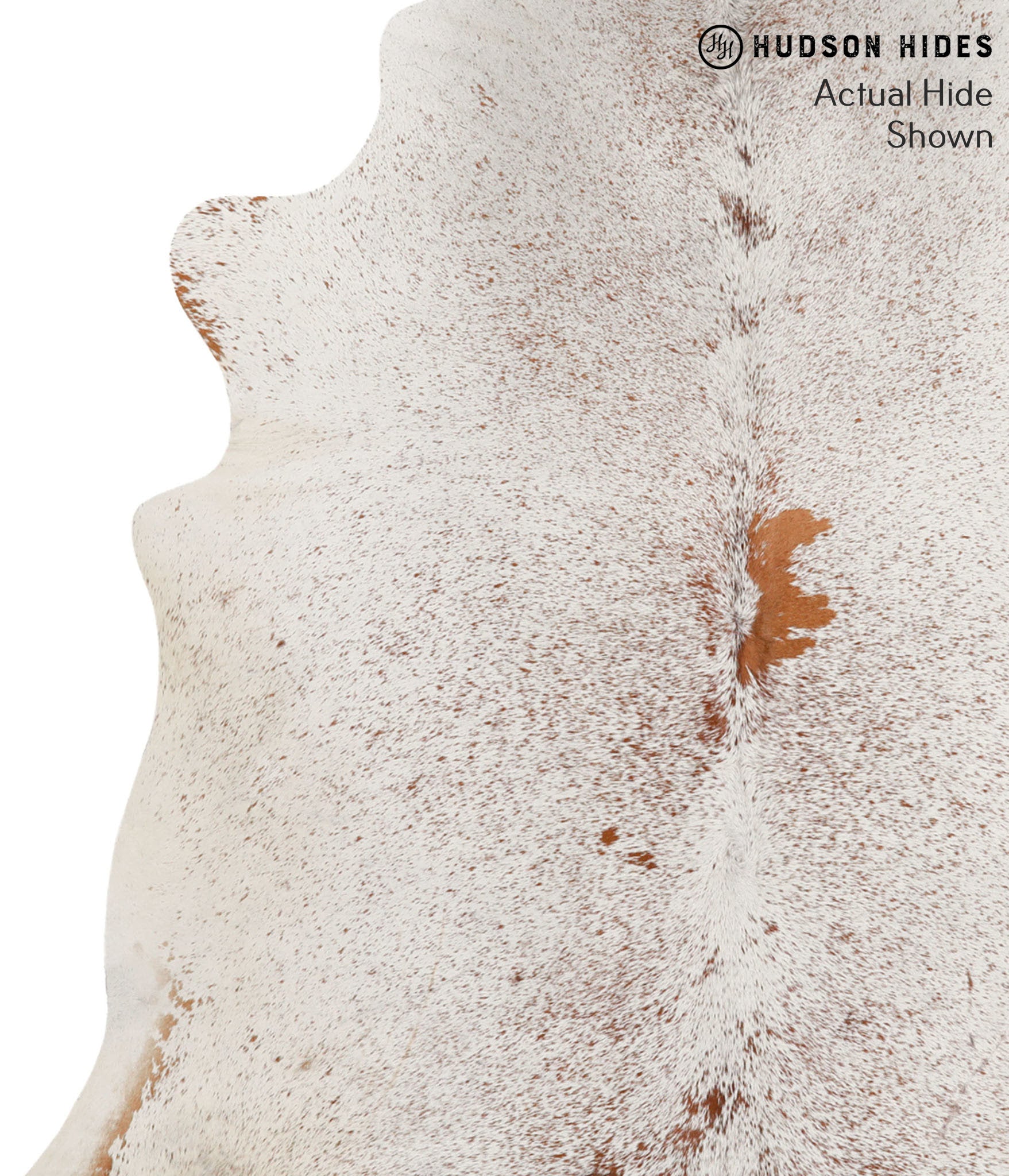 Salt and Pepper Brown Cowhide Rug #67711