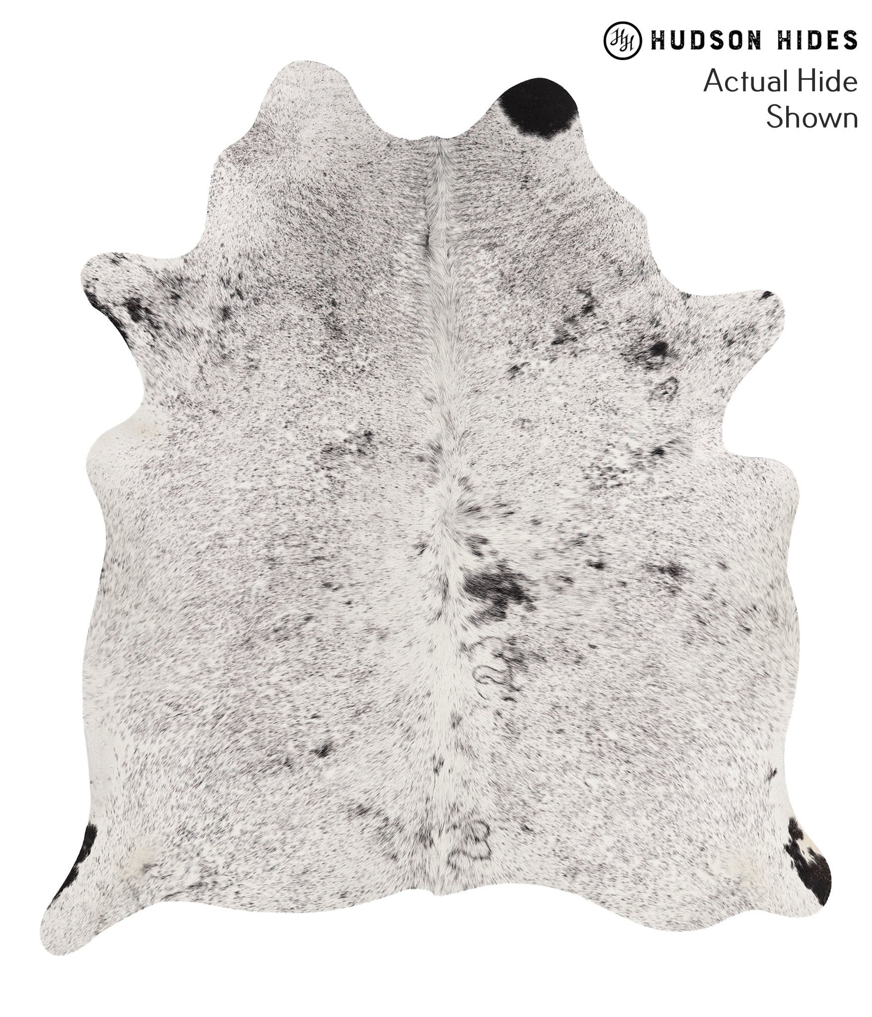 Salt and Pepper Black Cowhide Rug #67759
