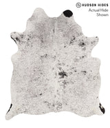 Salt and Pepper Black Large Brazilian Cowhide Rug 6'6"H x 5'9"W #67759 by Hudson Hides