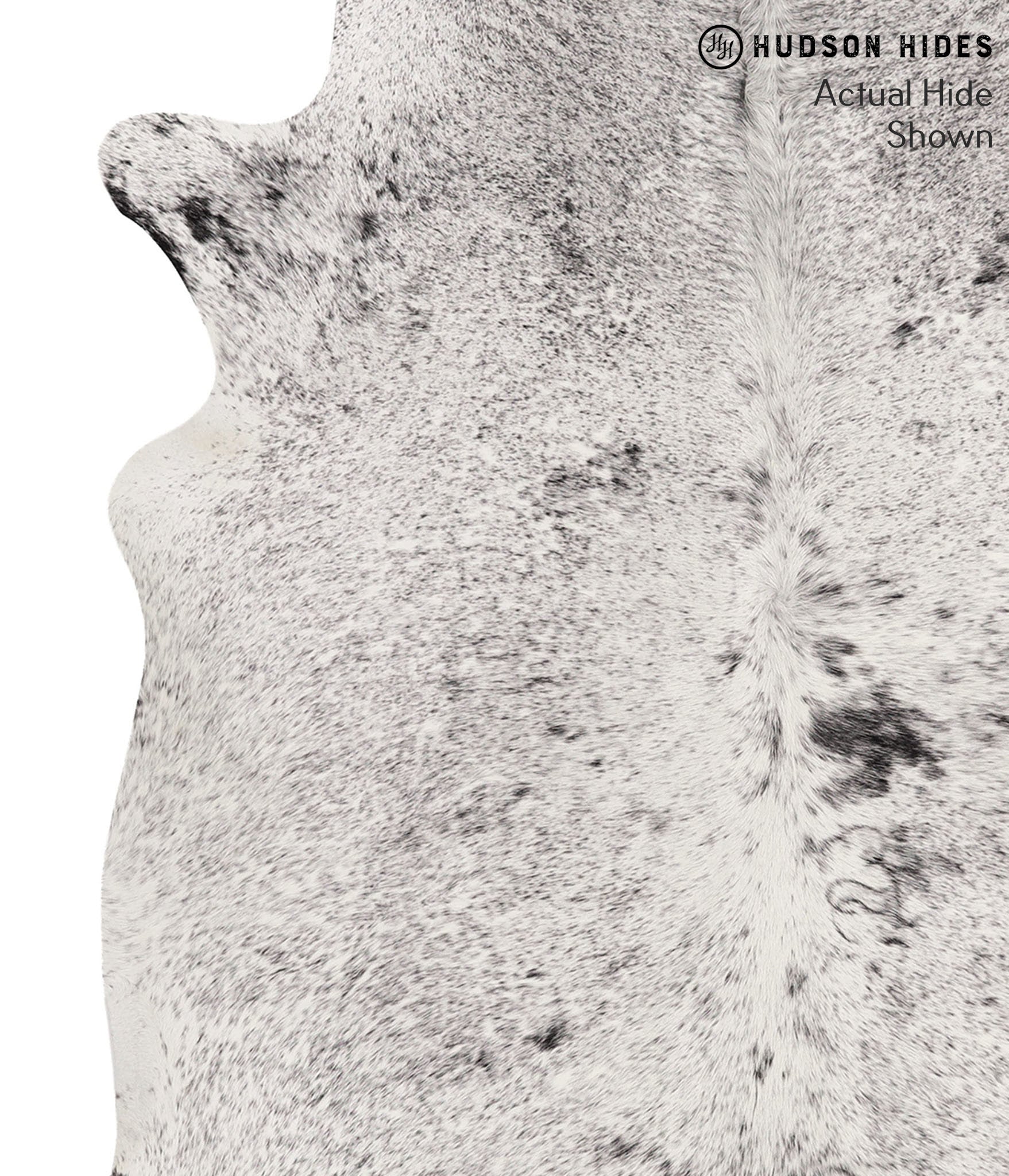 Salt and Pepper Black Cowhide Rug #67759