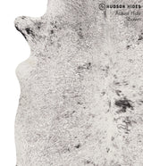 Salt and Pepper Black Large Brazilian Cowhide Rug 6'6"H x 5'9"W #67759 by Hudson Hides