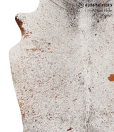 Salt and Pepper Brown X-Large Brazilian Cowhide Rug 7'0"H x 5'9"W #67776 by Hudson Hides