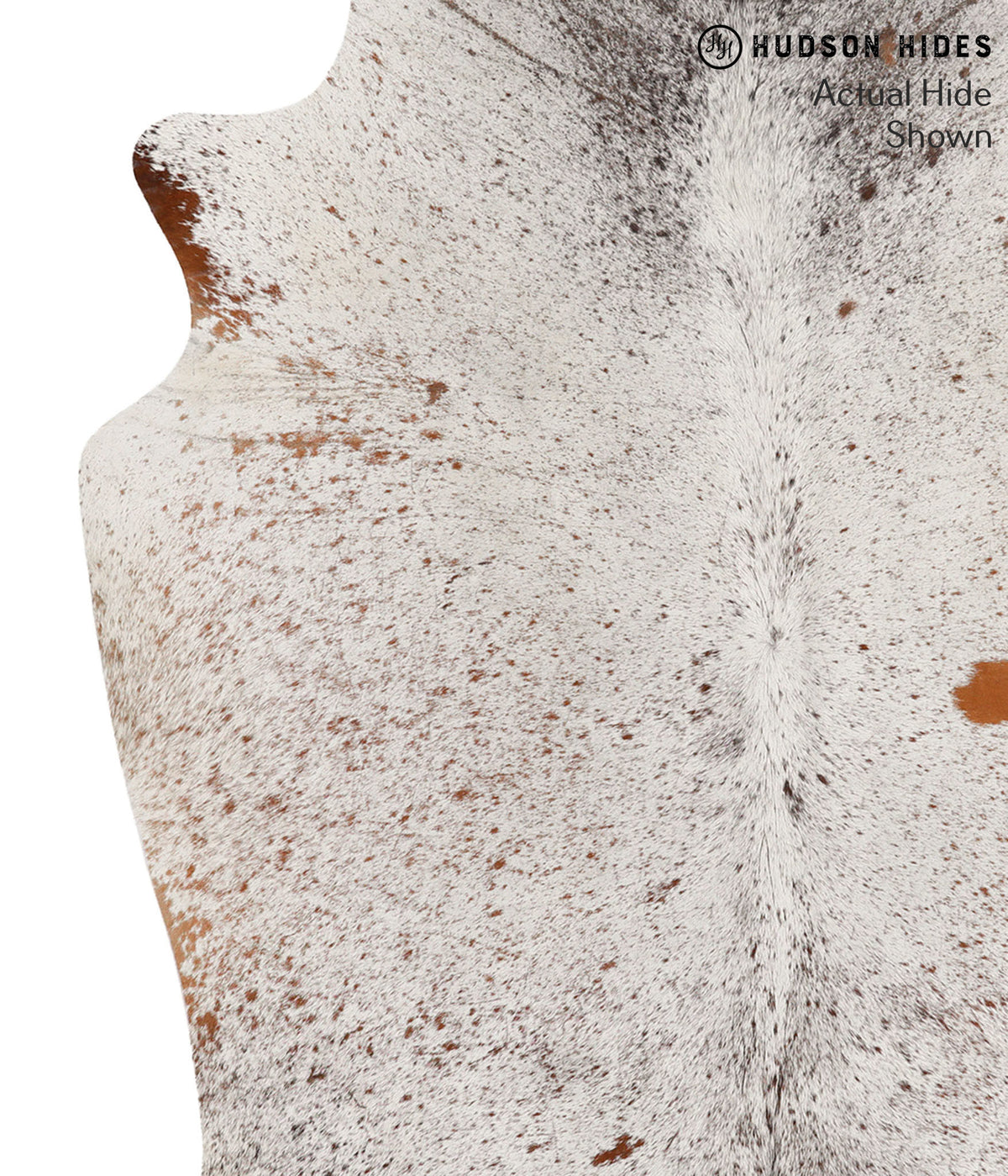 Salt and Pepper Brown Cowhide Rug #67776
