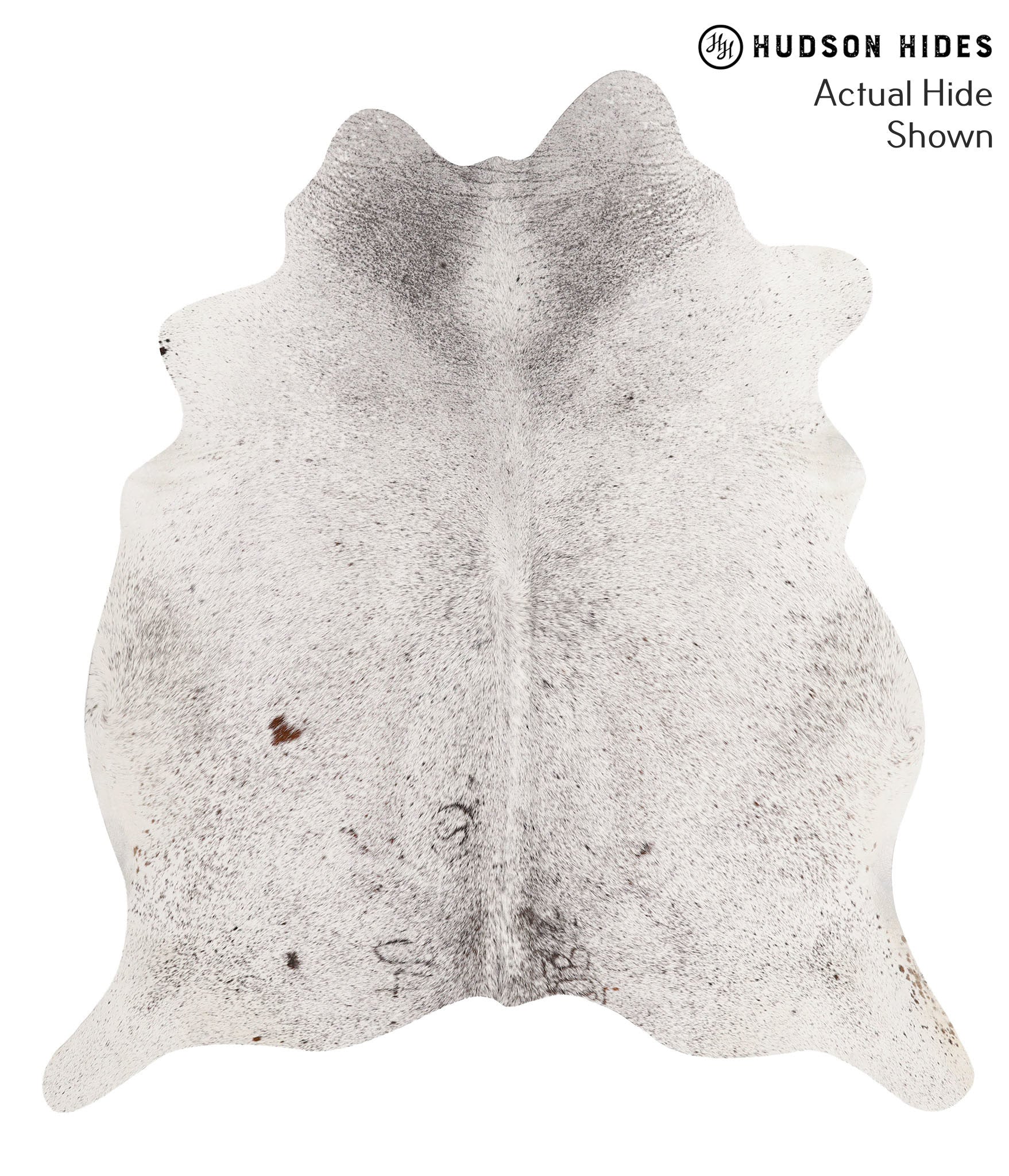 Salt and Pepper Black Cowhide Rug #67777